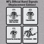 NFL Replacement Hand Signals  ZM  SPG