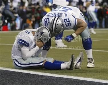 Tony romo crying after fumble