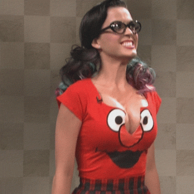 Katy perry excitced bouncing breast happy sexy
