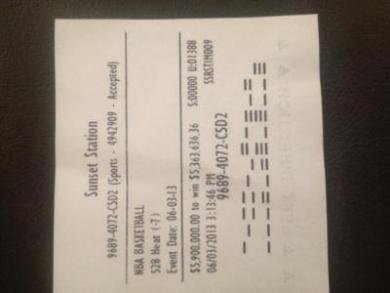 Floyd Mayweather Heat Bet Ticket 060313L