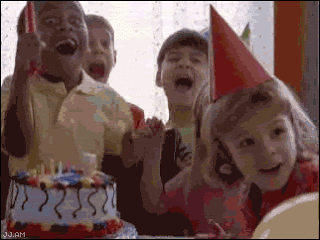 Kid birthday hat gif