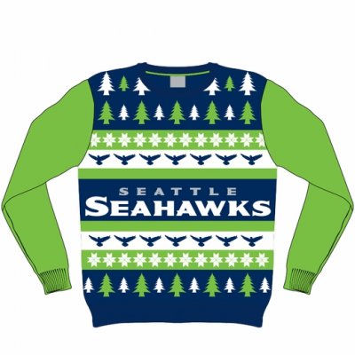 Seattle seahawks nfl ugly sweater wordmark 14