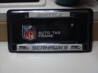 Seahawks license plate frame