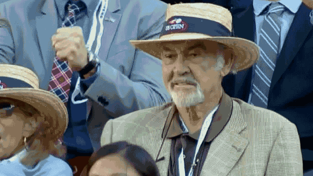 Sean Connery Fist Pump US Open