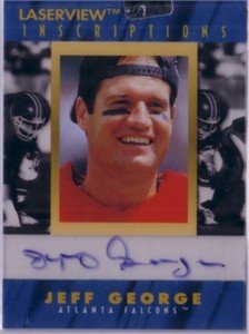 Jeff george certified autograph falcons card