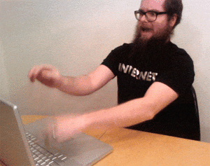 Pounding keyboard gif