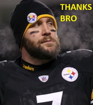 Roethlisberger thanks bro