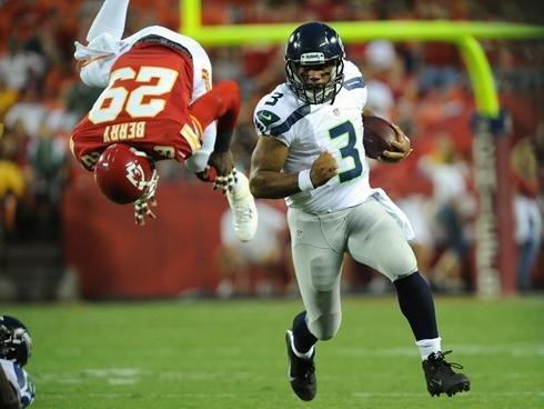 Russell wilson eric berry flip