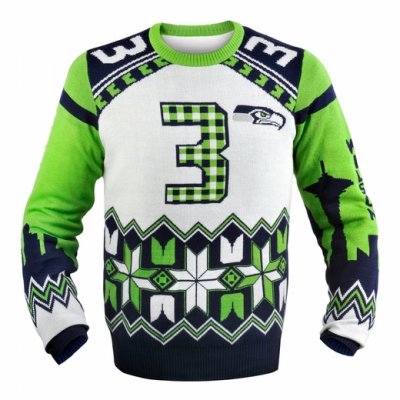 Wilson seattle seahawks nfl ugly player sweater 33
