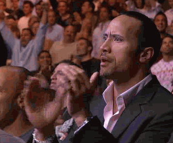 The Rock Clapping Reaction Gif