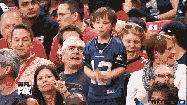 Seahawks kid dancing