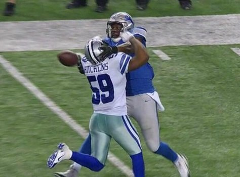 Cowboys lions pass interference