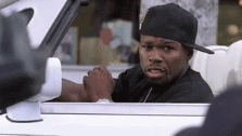 50 Cent Laughing and Driving Away