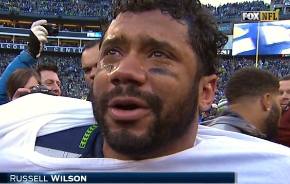 Russell wilson crying interview Russell wilson crying interview