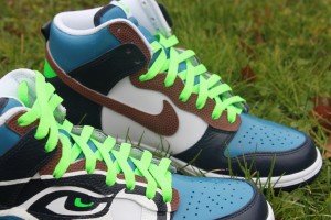 Seattle Seahawks Nike Dunk High by Proof Culture 7