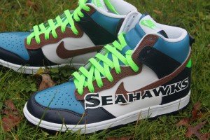Seattle Seahawks Nike Dunk High by Proof Culture 6