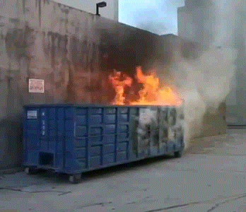 Dumpster garbage fire gif0