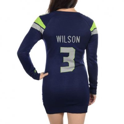 Awks russell wilson 3 player ugly sweater dress 11