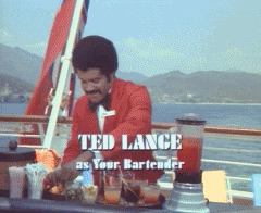 Ted lange as your bartender