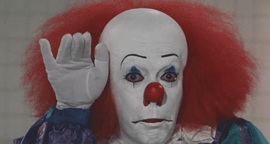 Clown Waving Hand And Says Goodbye Animated Gif