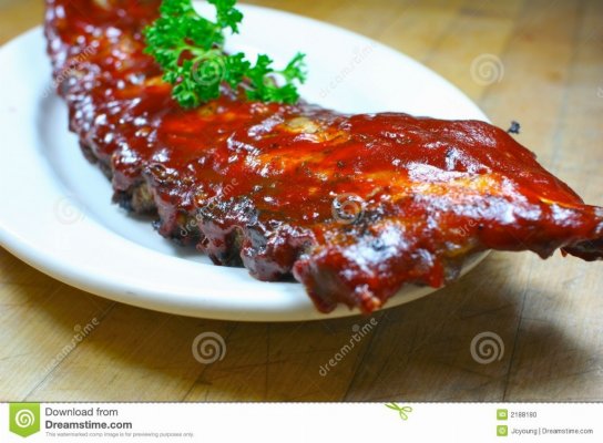 Delicious pork ribs smothered 2188180