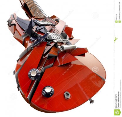 Smashed guitar 29027124