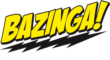 Bazinga big bang theory wall sticker 2982