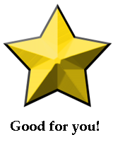 Gold star