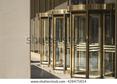 Stock photo revolving doors 428475814