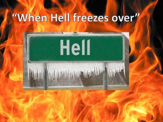When hell freezes over