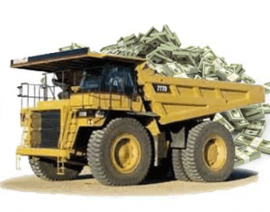 Truck and money 300x236