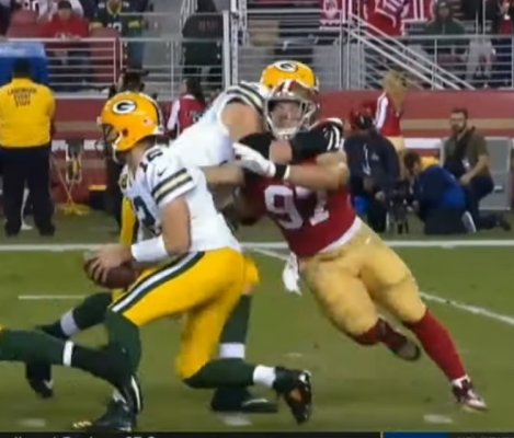 Bosa held on fumble play