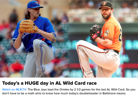 Huge day AL wild card