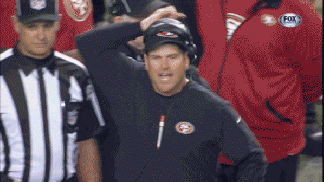 Jim harbaugh 49ers mad fit