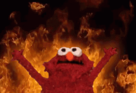 Burn elmo