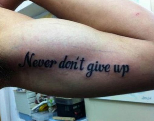 Never dont give up