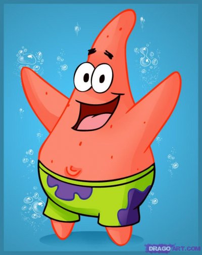 How to draw patrick star from spongebob squarepants
