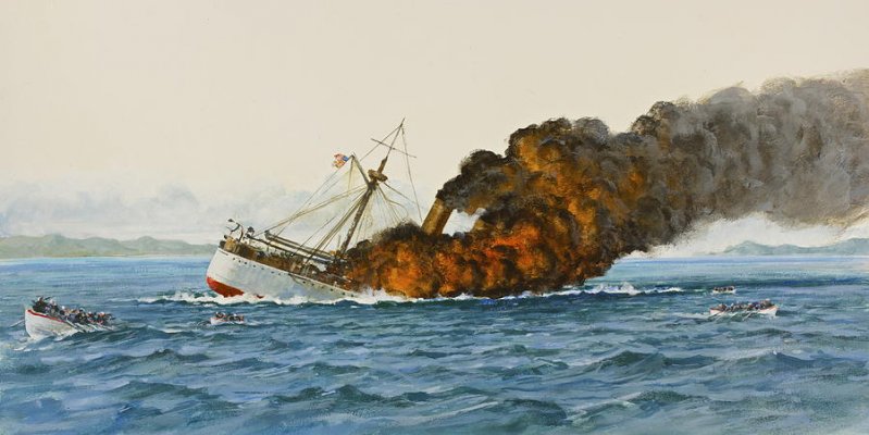 Uss main sinking cliff spohn