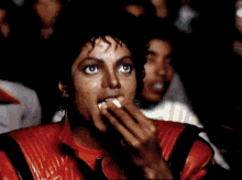 Michael jackson eating popcorn