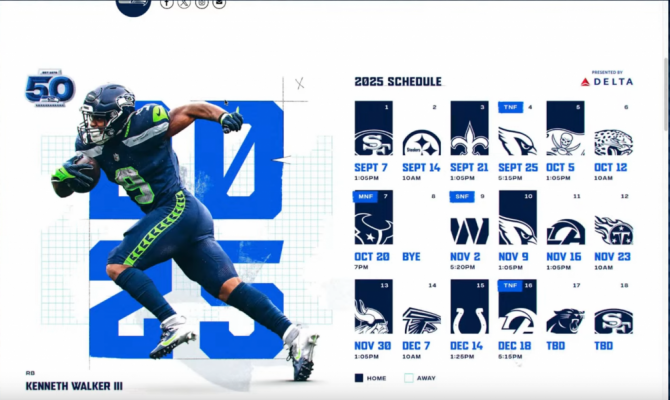 2025 Seahawks Schedule