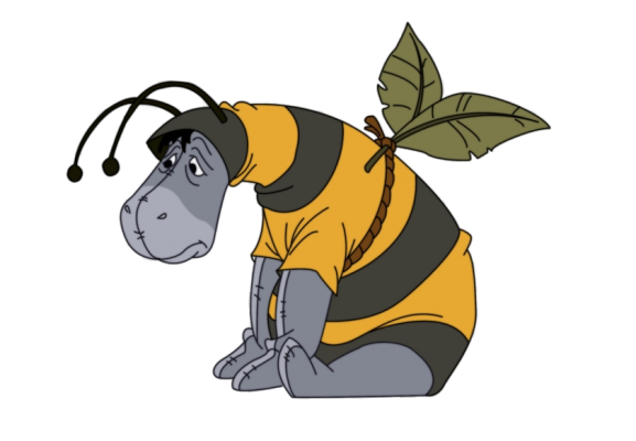 62 627402 eeyore png photo eeyore bee transparent