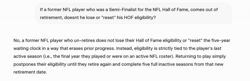 Screenshot 2025 12 08 at 20 47 30 NFL Hall of Fame Eligibility Rules   Grok