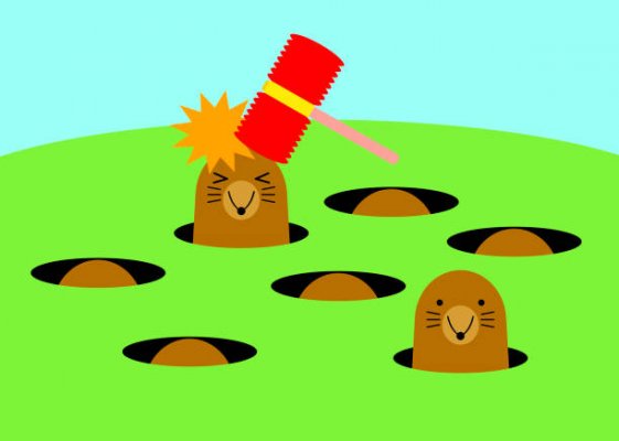 A game to hit the mole A game to hit the mole