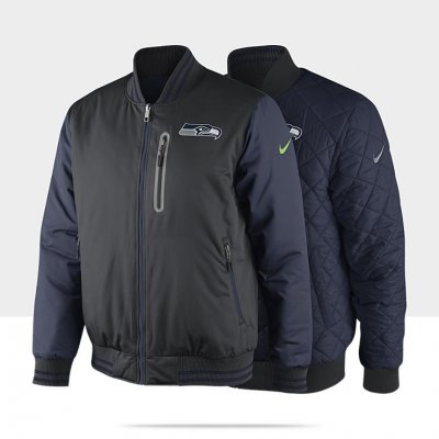 R NFL Seahawks Mens Reversible Jacket 484025 060 A