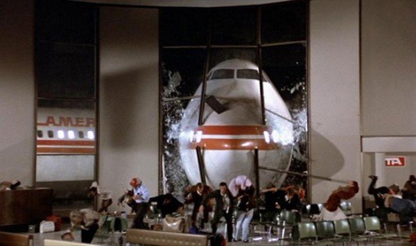 Airplane movie glass crash Airplane movie glass crash