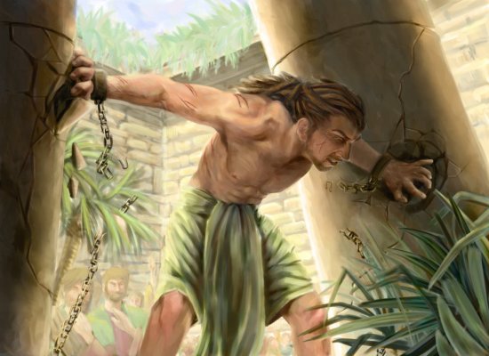 Samson and the Pillar by BearingLight