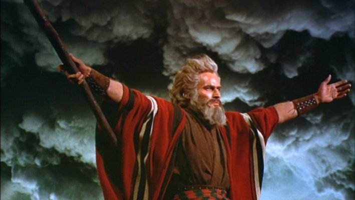 Ston as moses the ten commandments 1956 paramount1